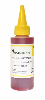 Natureinks 100ml PREMIUM Drucker Nachfüllpackung Gelb Großpackung Tinte Farbstoff Flasche Kit für CISS
