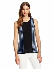 Sanctuary Clothing Women's Free Shell Sweater, Blue Depths/Black, Small