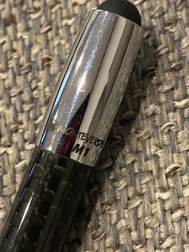 Monteverde M-1 Carbon Fiber Ballpoint Pen & Stylus for Touch With Pouch - Picture 9 of 10