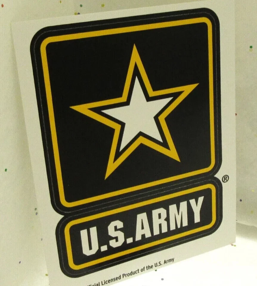 Calcomanía exterior militar del ejército de EE. UU. para autos o camiones 4 3/4 x 3 5/8 pulgadas Foto 3 de 3
