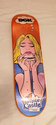 【プリント2枚付き、サイン入り】Vincent Delbrouck DGK WHITE CASTLE Lenticular Limited Edition 7.75 Skateboard Deck