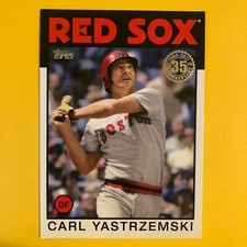 Carl Yastrzemski 2021 Topps Update 1986 35th Anniversary 86B-44 Boston Red Sox