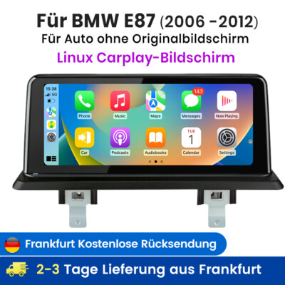 10.25'' Linux Autoradio GPS Navi iDrive für BMW 1er E81 E82 E87 E88 carplay SWC