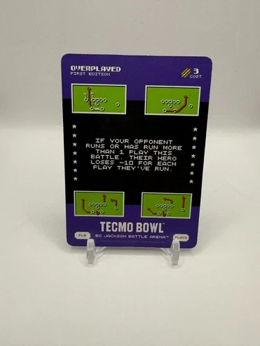 2026 Bo Jackson Battle Arena TECMO BOWL PL-9 Overplayed 1st Edition SSP!!