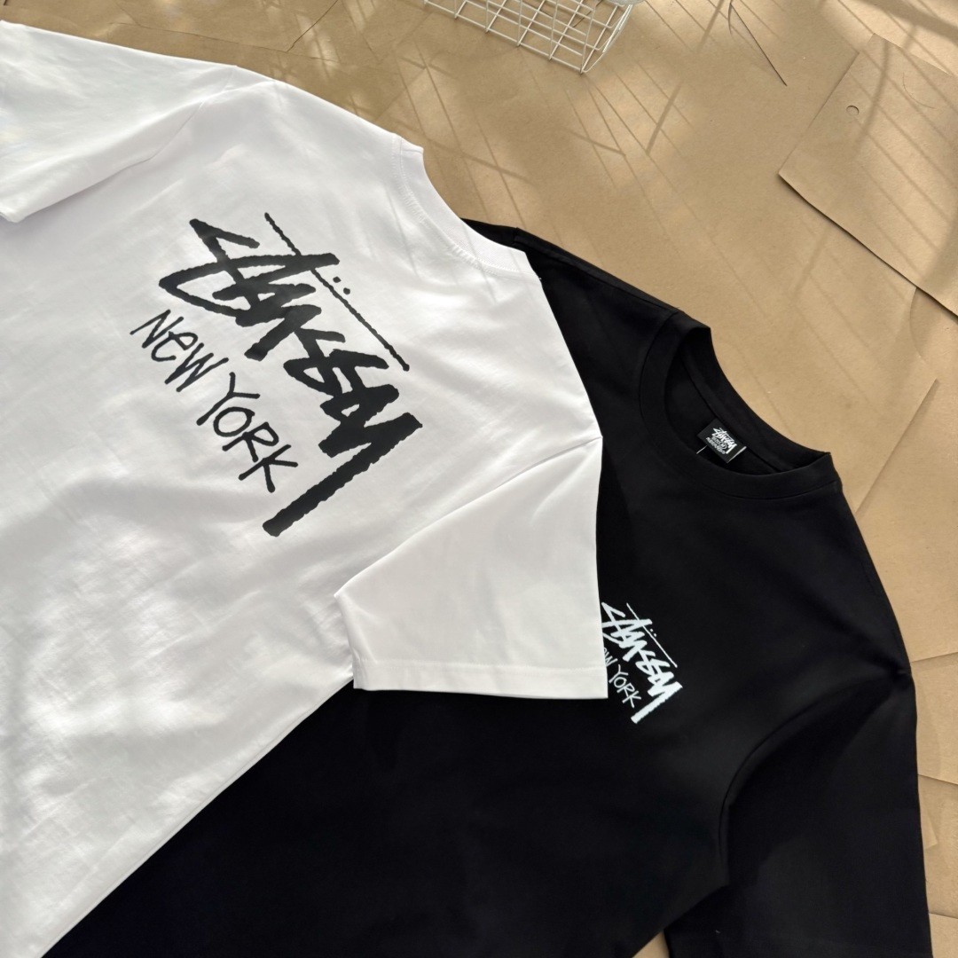 Stussy tee shirt New T-SHIRT S/M/L/XL White / Black | eBay