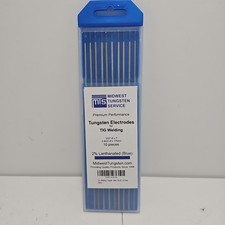 TIG Welding Tungsten Electrodes 3/32 x 7" 10 pack 2% Lanthanated MTS WL20