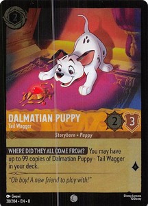 Dalmatian Puppy Tail Wagger Cold Foil 38/204 Reign of Jafar Lorcana 004541