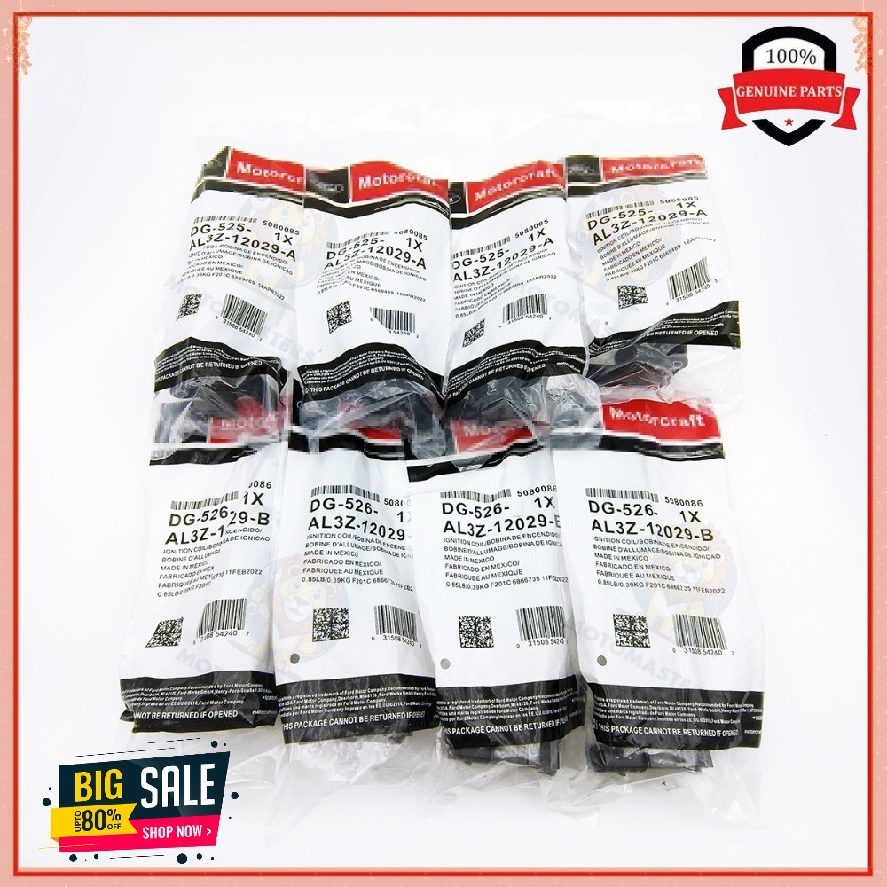8X Ignition Coils DG525 DG526 For 10-17 Motorcraft Ford F250 F350 AL3Z-12029-A