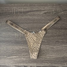 Pink By Victoria s Secret Medium Extra Low Rise, Wildcat Logo, Thong Panties
