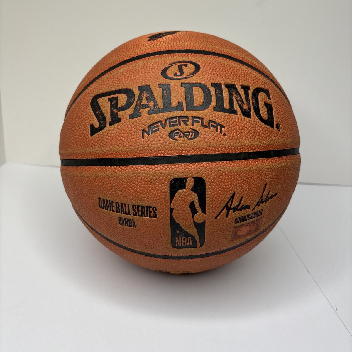 Spalding Never Flat Series Game Ball NBA Game Basketball 28.5” | eBay