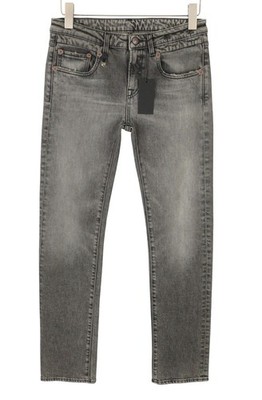 R13 Tobi Boy Damen Jeans W27 Leyton Black Stretch Low Waist Slim PF26