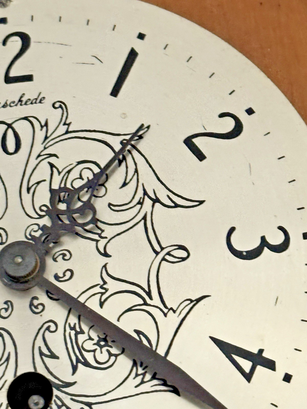 Vtg Herschede Model 166 Wall Clock No Key Hands Face Model Plate Parts REPAIR