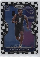 2020 Panini Prizm Rookie Black & White Checker Prizm Kristian Fulton #397 0o50
