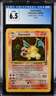 CGC 6.5 EX/NM+ 2000 CHARIZARD POKEMON HOLO BASE SET 2  4/130 SWIRL
