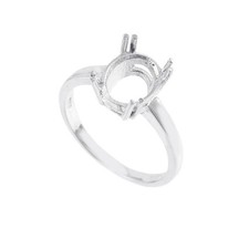 Semi Mount Ring 925 Sterling Silver Non Tarnish Ring 10X8 MM Oval Shape