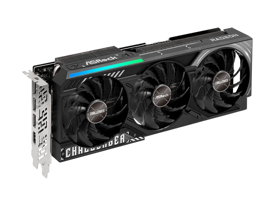 ASRock Challenger Radeon RX 9070 XT 16GB GDDR6 PCI Express 5.0 x16 Graphics Card - Image 2 of 4