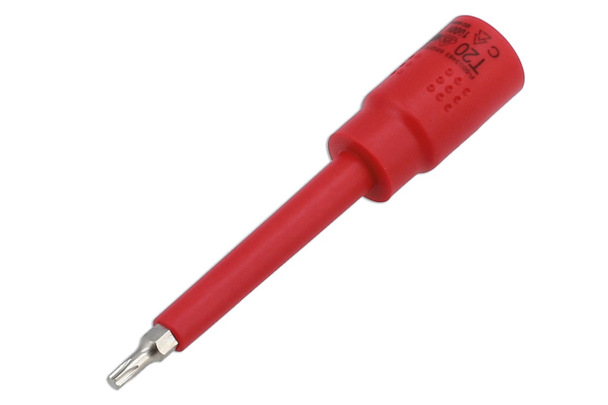 Laser Tools Insulated Extra Long Star Bit Socket 3/8""D T20 8918
