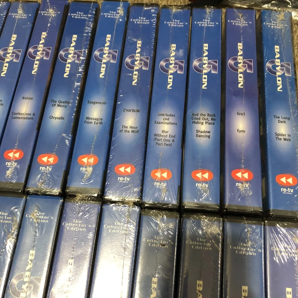 Babylon 5 Collector's Edition VHS Re-TV Series Lot - 34 VHS Tapes- 31 are Sealed Foto 3 de 4