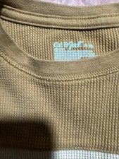 1032 Cat  Jack Boys Long Sleeve T-Shirt Size M 8 Twotone Gold /Beige