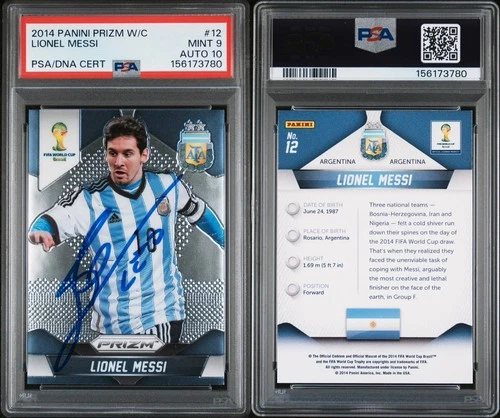 World Cup Lionel Messi 2014 Panini Prizm World Cup Lionel Messi #12 Auto