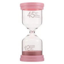  Sand Timer: Waterproof Glass Sauna Hourglass Timer 45 Minutes Sandglass Sauna