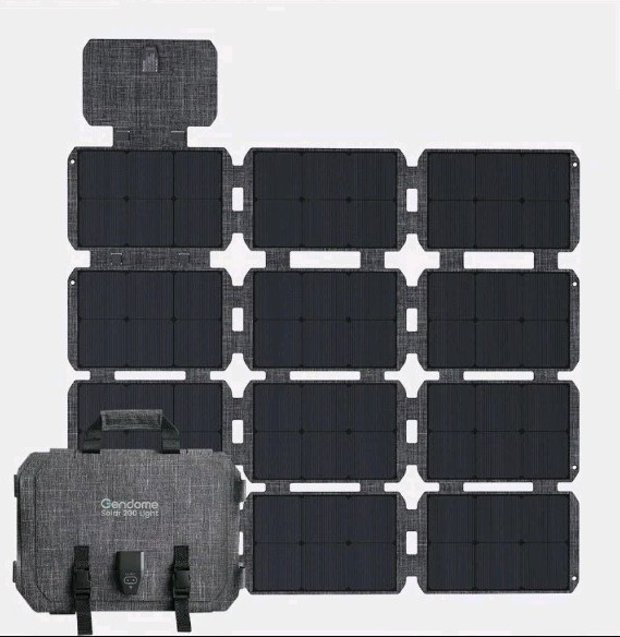 NEW 200W Solar Panel Foldable Off-Grid for Power Station Backpack Solar w Cable