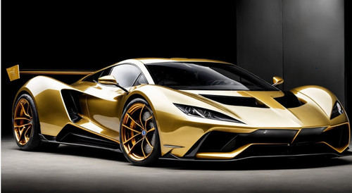 Ferrari GT Concept Car Gold w/Custom Wheels/Rims Custom Built1:12SCALE MODEL Photo - $14,449