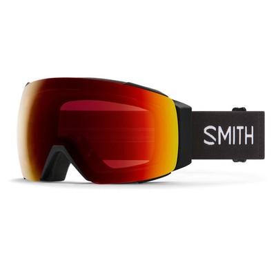 Smith I/O Mag XL Snow Goggles Black ChromaPop Sun Red Mirror