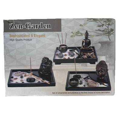 Zen Garden Kit Damaged Box Sealed ! Great Gift Idea. Sophisticated And Elegant