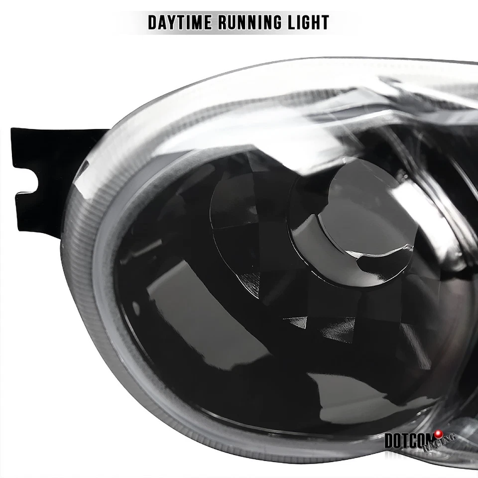 Fit 2000-2006 GMC Yukon Denali Jet Black Bumper Signal Driving Lights Foto 4 de 4