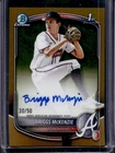 2025 Bowman Draft Briggs McKenzie Chrome Auto Gold Refractor 1st #/50 Braves