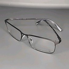 Geoffrey Beene XL G488 Dark Gunmetal Stainless Steel Eyeglass Frames 60/18/150