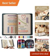 2026 Embroidery Stitch Book Kit: 86 PCS Craft Set for Beginners  Enthusiasts