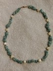 Hand Made Amazonite Mother Of Pearl Necklace - 19" — photo 1