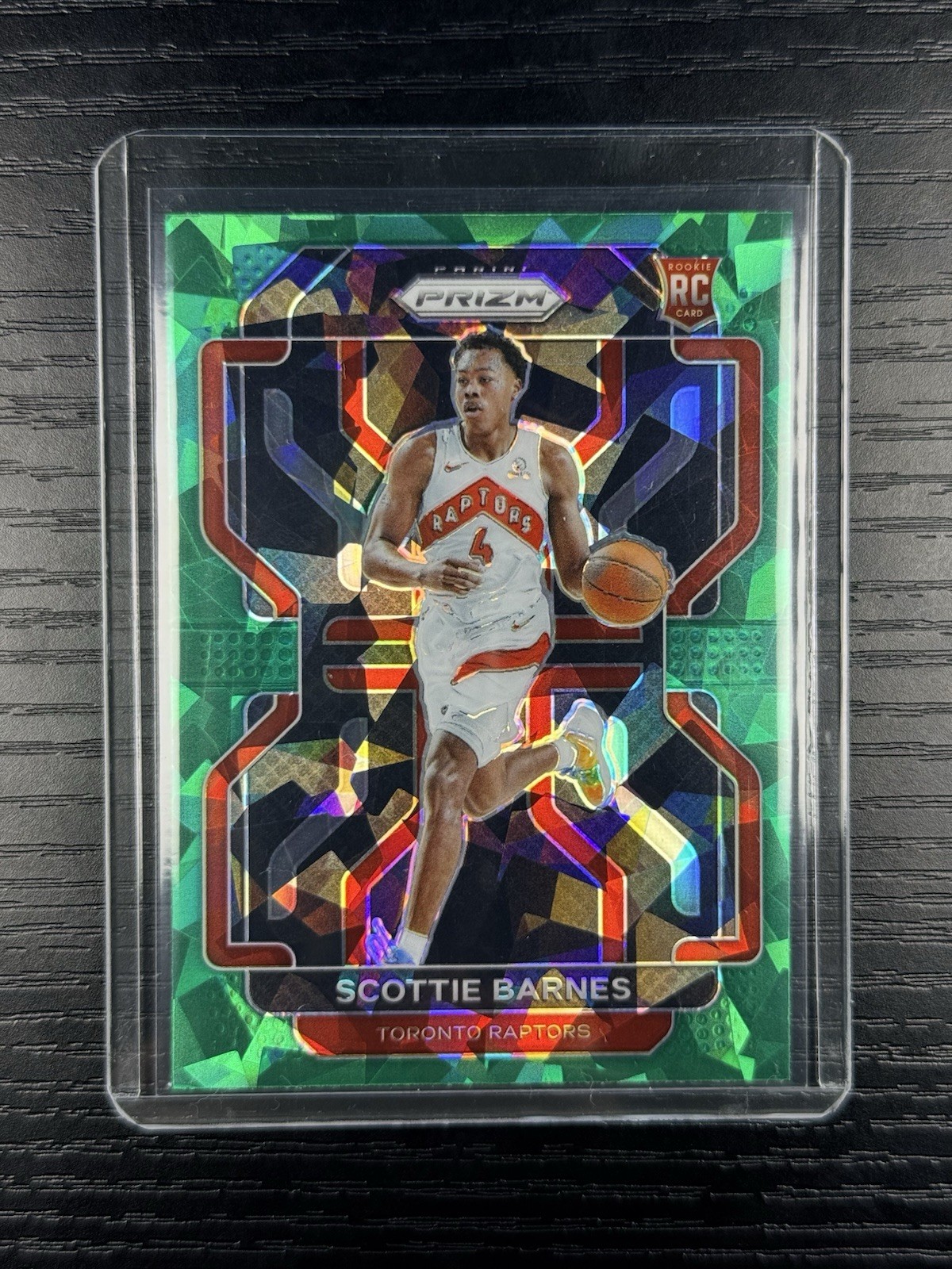 2021-22 Panini Prizm Scottie Barnes #320 RC Rookie Green Ice Toronto Raptors