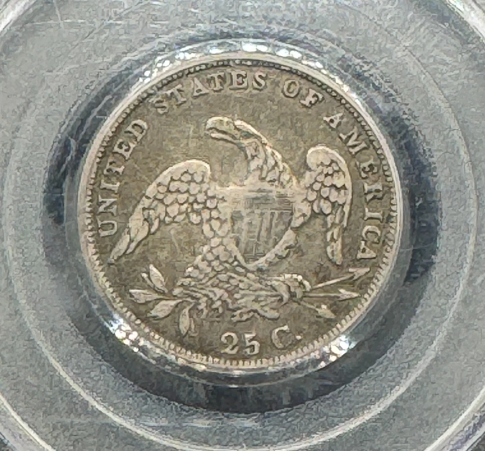 1835 CAPPED BUST SILVER QUARTER PCGS VF30 10XXB25 - Image 4 of 4