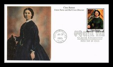 DR JIM STAMPS US COVER CLARA BARTON CIVIL WAR FIRST DAY ISSUE MYSTIC CACHET