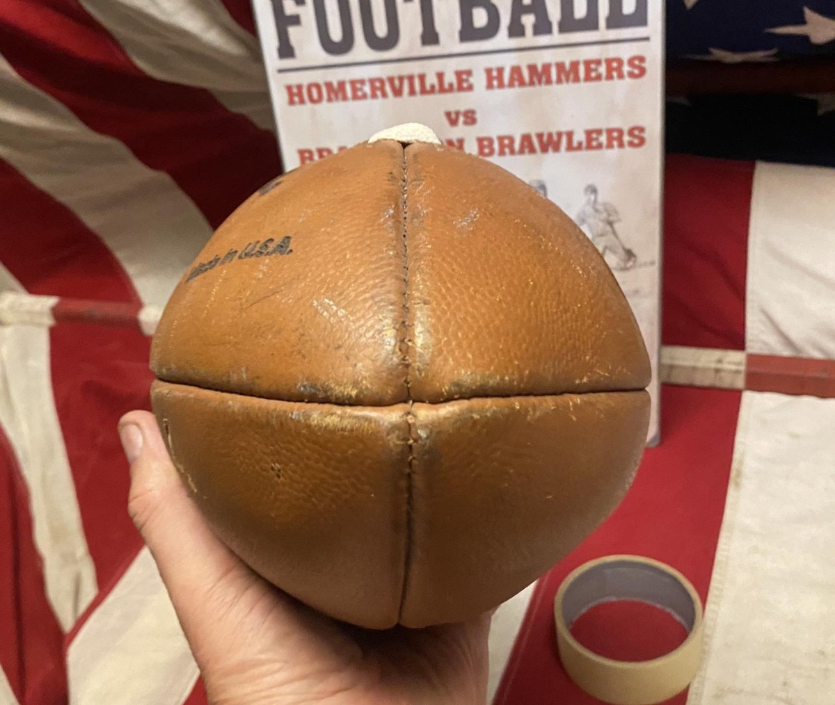 Vintage 1960s Wilson Leather Official NFL Pro Football F1145 Model