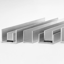 Alu U-Profil 30x50x30x4mm Aluminium U-Schiene L&auml;nge 10-400 cm 3 Oberfl&auml;chen