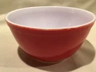 Vintage Pyrex Mixing Nesting Bowl Red 402 USA 1.5 quart