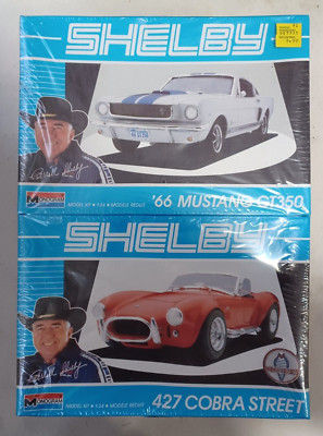 1989 Monogram 2 Shelby 427 Cobra Street '66 Mustang GT350 1/25 Scale Model Kit