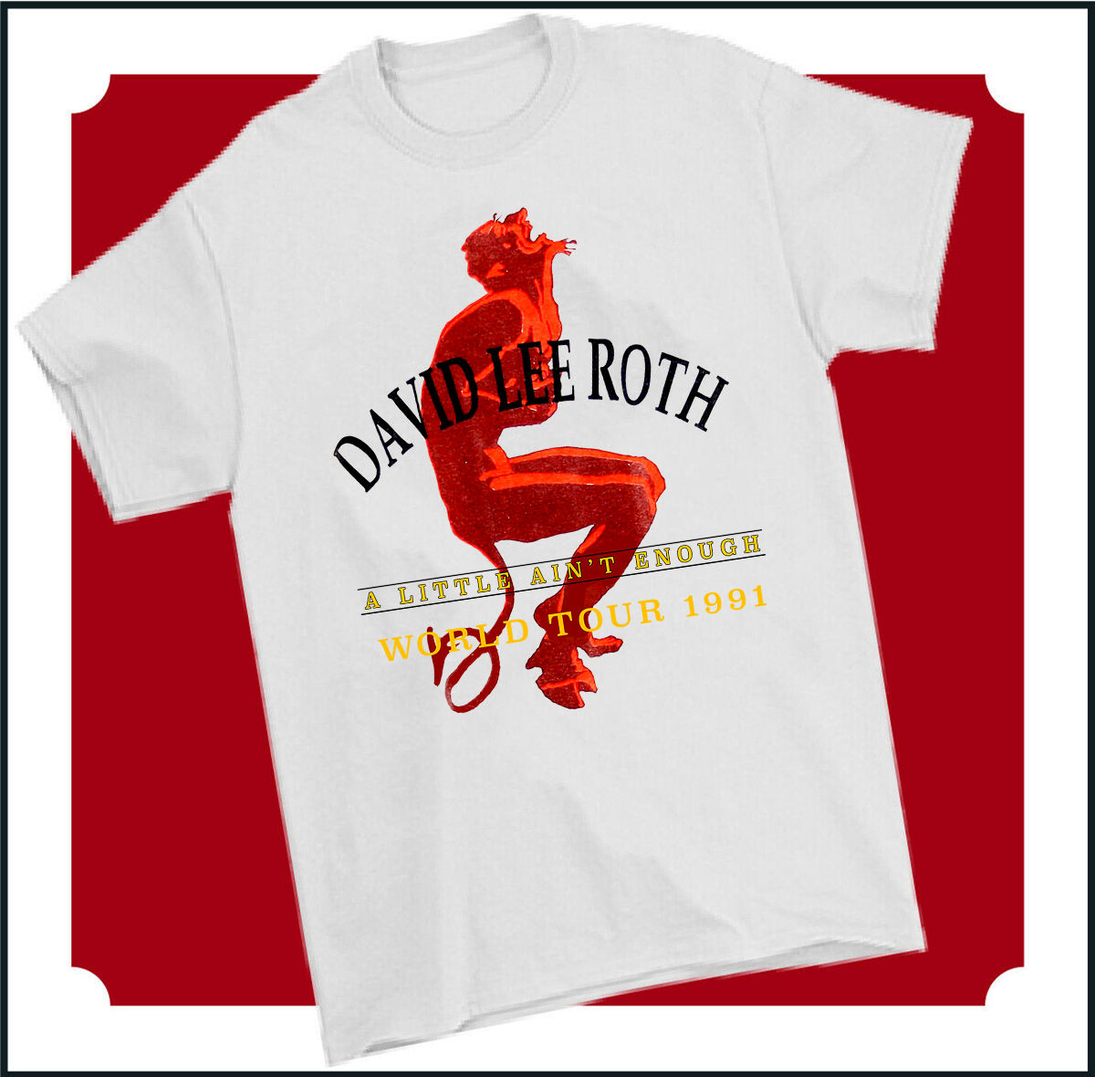 Band David Lee Roth Cotton Black Unisex S-4XL T-Shirt David Lee Roth
