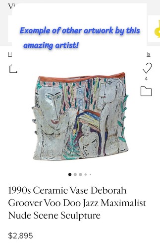 Deborah Groover Pottery Vase Penland School NC Ceramics Clay Studio - Picture 8 of 8