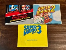 Super Mario Bros 1 2 3 Lot Duck Hunt Combo NES Nintendo Instruction Manual Only