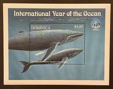 DOMINICA INT YEAR OF THE OCEAN STAMPS 1998 MNH HUMPBACK WHALE SEA MARINE LIFE 1
