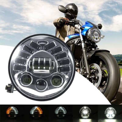 LED Scheinwerfer für Suzuki SV650 SV650X SV1000 GSF 1200 Hi/Lo Beam & Turn Lampe