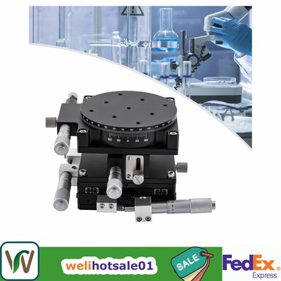 Manual X Y Z R Micrometer Adjust Bearing Table Standard Linear Positioning Stage