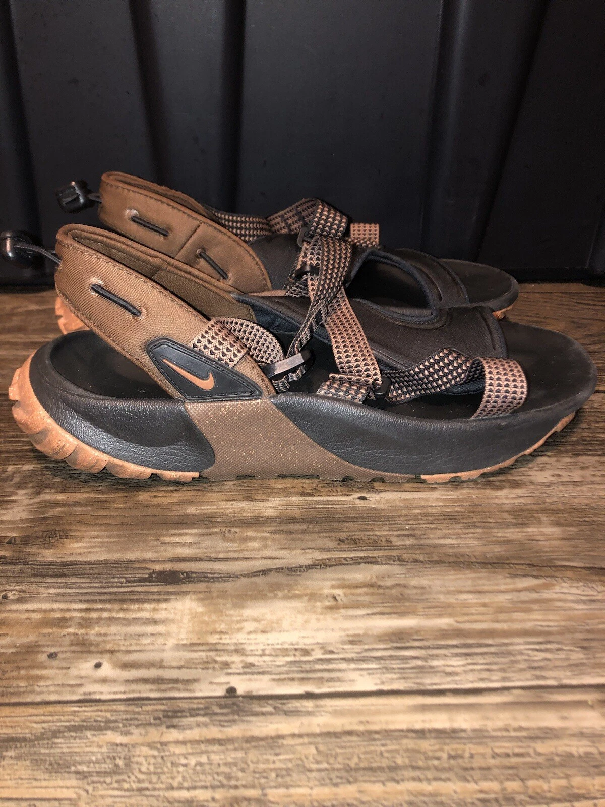 Nike Oneonta sandali con cinturino uomo 9 nero gomma cacao marrone medio DJ6604 002
