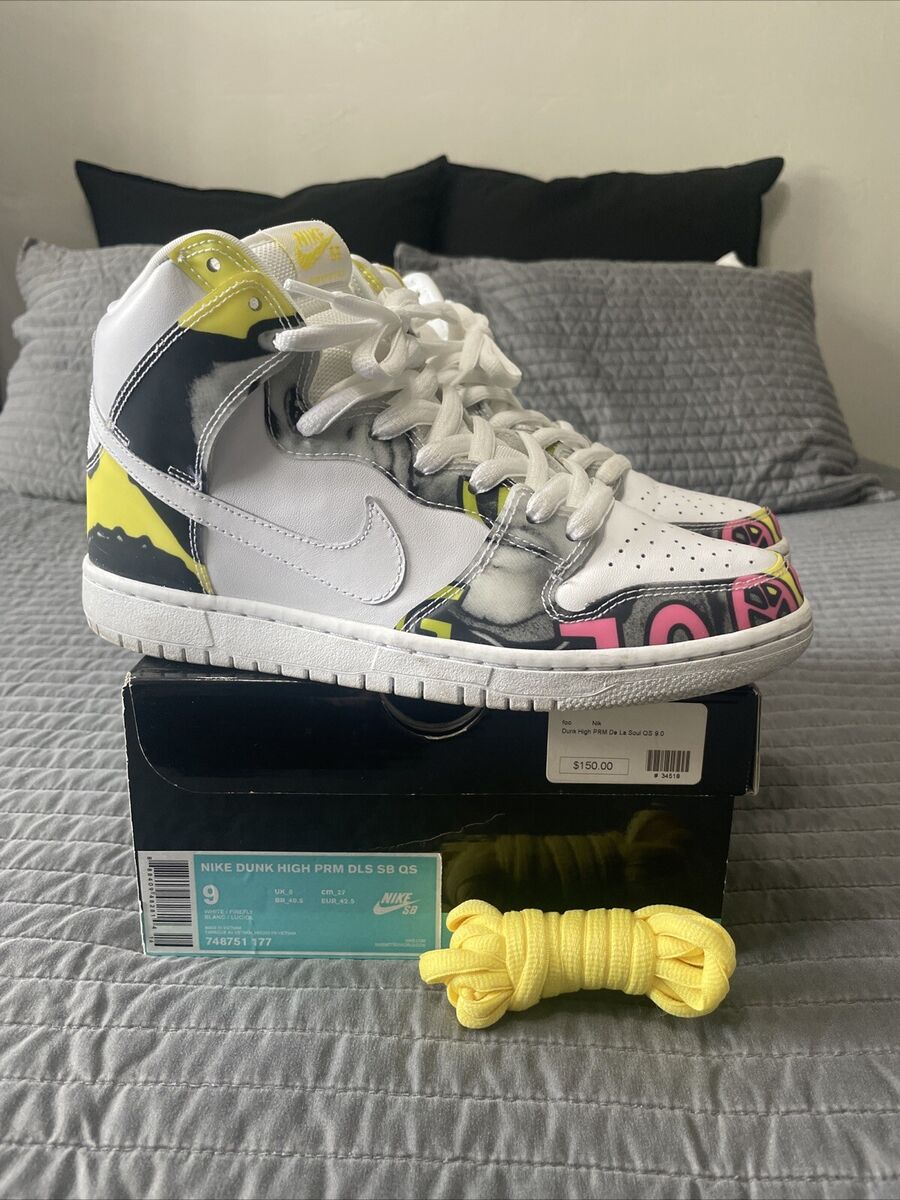 Size 9 Nike SB Dunk High De La Soul PRM DLS QS OG ALL CLEAN Size 9 Nike SB Dunk High De La Soul PRM DLS QS OG ALL CLEAN