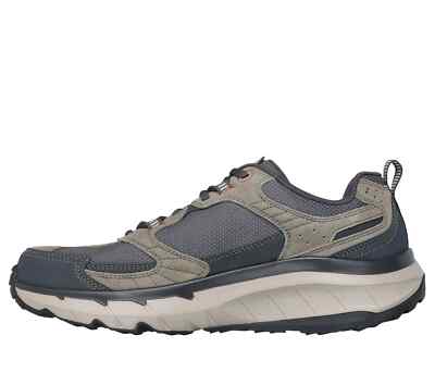 Skechers Shoes Men's Trail Hike Taupe Sport DLux Comfort Memory